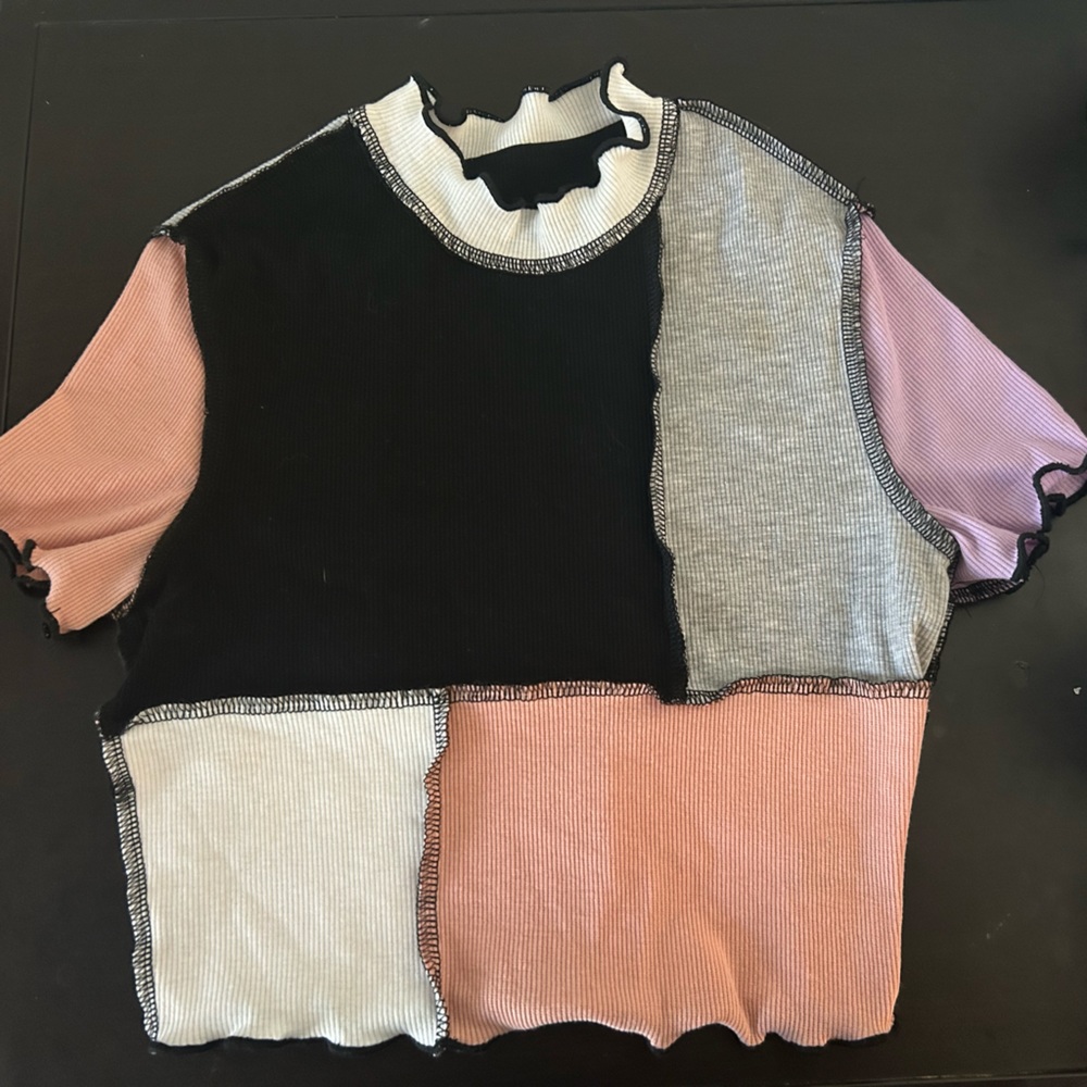 Multi Colored Stitch Top